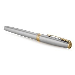 Sonnet Steel/Gold Stylo-plume Fine dans le groupe Stylos / Stylo haute de gamme / Stylo à plume chez Pen Store (104700)