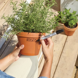 Metal Small Permanent Marker Noir dans le groupe Stylos / Crayons d'artistes / Feutres chez Pen Store (104767)