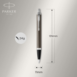 IM Dark Espresso/Chrome Stylo à bille dans le groupe Stylos / Stylo haute de gamme / Stylo à bille chez Pen Store (104797)