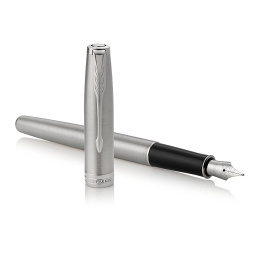 Sonnet Steel/Chrome Stylo-plume Fine dans le groupe Stylos / Stylo haute de gamme / Stylo à plume chez Pen Store (104817)