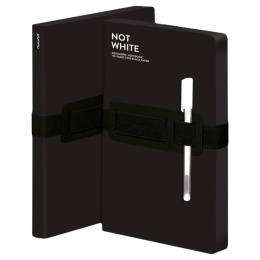 Notebook Not White L Light - Black dans le groupe Papiers & Blocs / Écrire et consigner / Carnets chez Pen Store (104881)