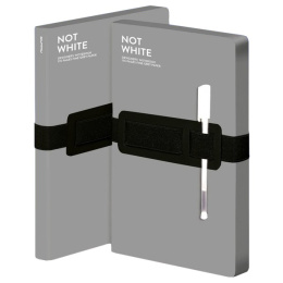 Notebook Not White L Light - Grey dans le groupe Papiers & Blocs / Écrire et consigner / Carnets chez Pen Store (104882)