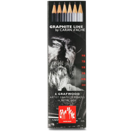 Grafwood Lot de 6 dans le groupe Stylos / Écrire / Crayons à papier chez Pen Store (104914)