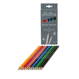 Artist Studio Crayons aquarelle Lot de 12 dans le groupe Stylos / Crayons d'artistes / Crayons aquarellables chez Pen Store (105028)