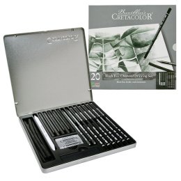 Black Box coffret fusain dans le groupe Matériels d'artistes / Craie et Graphite / Graphite et crayon à papier chez Pen Store (105033)