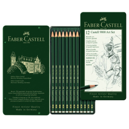 Crayons graphite Castell 9000 Art Set dans le groupe Stylos / Écrire / Crayons à papier chez Pen Store (105055)