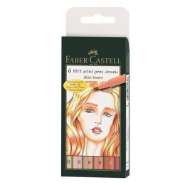 PITT Artist Brush Lot de 6 Light Skin Tones dans le groupe Stylos / Crayons d'artistes / Feutres pinceaux chez Pen Store (105848)