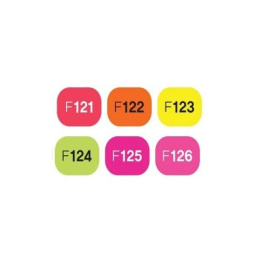 Twin Brush Marker ensemble de 6 Neon Fluorescent dans le groupe Stylos / Crayons d'artistes / Feutres pinceaux chez Pen Store (105852)