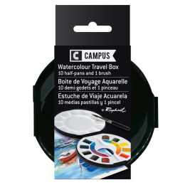 Campus Watercolor Travel Box dans le groupe Matériels d'artistes / Couleurs de l'artiste / Peinture aquarelle / Aquarelle en godet chez Pen Store (106245)
