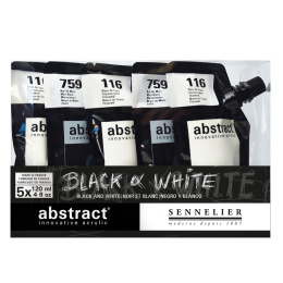 Abstract Peinture acrylique Black & White dans le groupe Matériels d'artistes / Couleurs de l'artiste / Peinture acrylique chez Pen Store (106258)