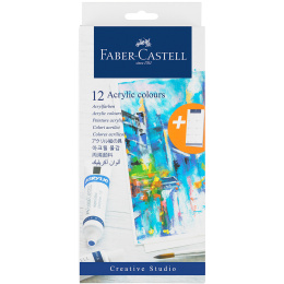Tubes de couleur de peinture acrylique Lot de 12 dans le groupe Matériels d'artistes / Couleurs de l'artiste / Peinture acrylique chez Pen Store (106519)