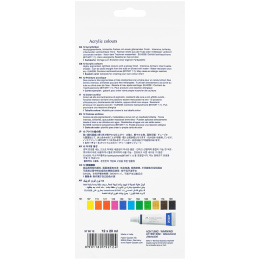 Tubes de couleur de peinture acrylique Lot de 12 dans le groupe Matériels d'artistes / Couleurs de l'artiste / Peinture acrylique chez Pen Store (106519)