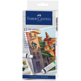 Peinture à l'huile Lot de 12 dans le groupe Matériels d'artistes / Couleurs de l'artiste / Peintures à l'huile chez Pen Store (106520)