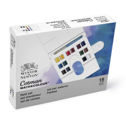 Cotman Peinture aquarelle Compact Box 14 demi-godets dans le groupe Matériels d'artistes / Couleurs de l'artiste / Peinture aquarelle chez Pen Store (107239)