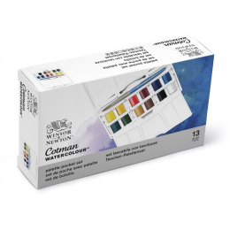 Cotman Peinture aquarelle Pocket Box Plus 12 demi-godets dans le groupe Matériels d'artistes / Couleurs de l'artiste / Peinture aquarelle chez Pen Store (107240)