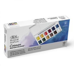 Cotman Peinture aquarelle Sketchers Pocket Box 12 demi-godets dans le groupe Matériels d'artistes / Couleurs de l'artiste / Peinture aquarelle chez Pen Store (107243)