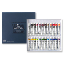 Peinture aquarelle PRO ensemble de 24 dans le groupe Matériels d'artistes / Couleurs de l'artiste / Peinture aquarelle / Aquarelle en tube chez Pen Store (107247)