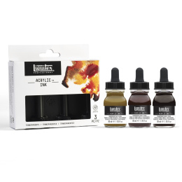 Acrylic Ink Transparents Lot de 3 30 ml dans le groupe Matériels d'artistes / Couleurs de l'artiste / Peinture acrylique chez Pen Store (107724)