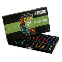 Ensemble de peinture acrylique Campus 24x21ml tubes dans le groupe Matériels d'artistes / Couleurs de l'artiste / Peinture acrylique chez Pen Store (107971)
