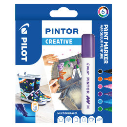 Pintor Medium lot de 6 Fun dans le groupe Stylos / Crayons d'artistes / Feutres d'illustrations chez Pen Store (109491)