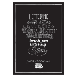 Lettering Workbook no. 1 dans le groupe Loisirs créatifs / Livres / Livres d'instruction chez Pen Store (109668)