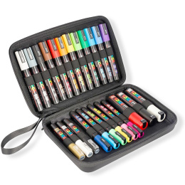 Marqueur Posca lot de 24 étui Rubbercase dans le groupe Stylos / Crayons d'artistes / Feutres d'illustrations chez Pen Store (110396)