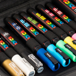 Marqueur Posca lot de 24 étui Rubbercase dans le groupe Stylos / Crayons d'artistes / Feutres d'illustrations chez Pen Store (110396)