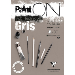 Paint'ON Bloc artiste Gris A3 dans le groupe Papiers & Blocs / Bloc Artiste / Bloc Mixed Media chez Pen Store (110415)