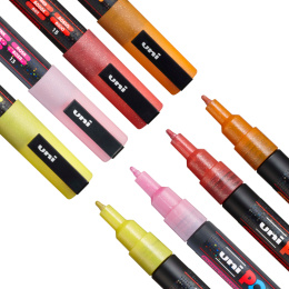 Posca PC-3M Glitter Red Tones lot de 4 dans le groupe Stylos / Crayons d'artistes / Feutres d'illustrations chez Pen Store (110416)