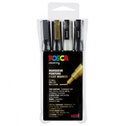 Posca PC-3M Metallic lot de 4 dans le groupe Stylos / Crayons d'artistes / Feutres d'illustrations chez Pen Store (110421)