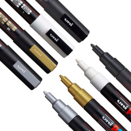 Posca PC-3M Metallic lot de 4 dans le groupe Stylos / Crayons d'artistes / Feutres d'illustrations chez Pen Store (110421)