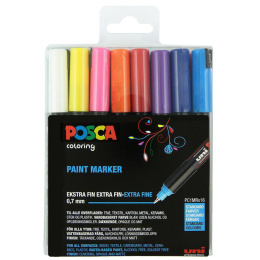 Posca PC-1MR Standard Colours lot de 16 dans le groupe Stylos / Crayons d'artistes / Feutres d'illustrations chez Pen Store (110424)