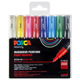 Posca PC-1MC Standard Colours lot de 8 dans le groupe Stylos / Crayons d'artistes / Feutres d'illustrations chez Pen Store (110436)