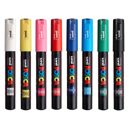 Posca PC-1MC Standard Colours lot de 8 dans le groupe Stylos / Crayons d'artistes / Feutres d'illustrations chez Pen Store (110436) Posca PC-1MC Standard Colours lot de 8 dans le groupe Stylos / Crayons d'artistes / Feutres d'illustrations chez Pen Store (110436)