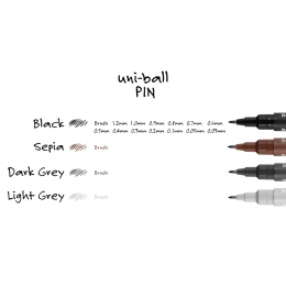 Pin Fineliner lot de 12 dans le groupe Stylos / Écrire / Feutres Fineliners chez Pen Store (110440)