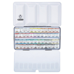 Horadam Aquarell Metal lot de 48 dans le groupe Matériels d'artistes / Couleurs de l'artiste / Peinture aquarelle / Aquarelle en godet chez Pen Store (110730)
