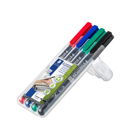 Lumocolor permanent Fine lot de 4 dans le groupe Stylos / Bureau / Marquers chez Pen Store (110757)