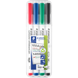 Lumocolor Whiteboard Medium lot de 4 dans le groupe Stylos / Bureau / Marquers pour tableau blanc chez Pen Store (110983)