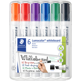 Lumocolor Whiteboard marker Chisel 6-pack dans le groupe Stylos / Bureau / Marquers pour tableau blanc chez Pen Store (111002)