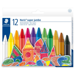 Noris Club Super Jumbo craie à la cire lot de 12 (à partir de 3 ans) dans le groupe Kids / Crayons pours les enfants / Craies pour les enfants chez Pen Store (111012)