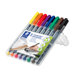 Lumocolor permanent Superfine lot de 8 dans le groupe Stylos / Bureau / Marquers chez Pen Store (111072)