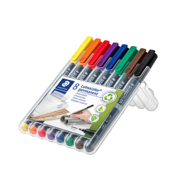 Lumocolor permanent Fine lot de 8 dans le groupe Stylos / Bureau / Marquers chez Pen Store (111073)