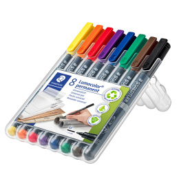 Lumocolor permanent Medium lot de 8 dans le groupe Stylos / Bureau / Marquers chez Pen Store (111074)