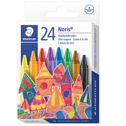 Noris Club craies à la cire lot de 24 (à partir de 3 ans) dans le groupe Stylos / Crayons d'artistes / Crayons aquarellables chez Pen Store (111081)
