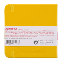Sketchbook Golden Yellow 12x12 cm dans le groupe Papiers & Blocs / Bloc Artiste / Cahiers d'esquisses chez Pen Store (111770)