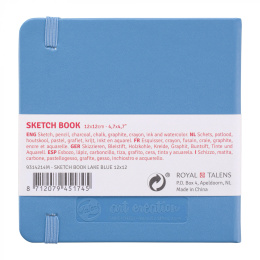 Sketchbook Lake Blue 12x12 cm dans le groupe Papiers & Blocs / Bloc Artiste / Cahiers d'esquisses chez Pen Store (111771)