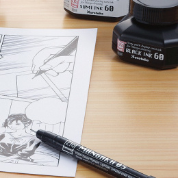 Cartoonist Sumi Ink 60 ml Black dans le groupe Matériels d'artistes / Couleurs de l'artiste / Encre de chine et encre chez Pen Store (111801)