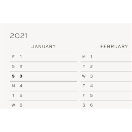 Kalender 2021 12M Weekly Planner A5 Lemon dans le groupe Papiers & Blocs / Calendriers et agendas / Calendriers 12 mois chez Pen Store (112307)