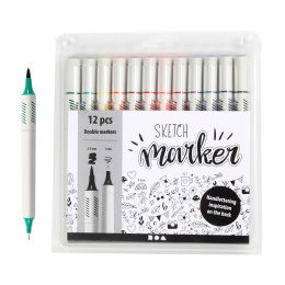 Sketch Marker Lot de 12 dans le groupe Stylos / Crayons d'artistes / Feutres d'illustrations chez Pen Store (112475)