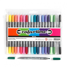 Feutres de coloriage Two-Tip lot de 20 2 dans le groupe Stylos / Crayons d'artistes / Feutres chez Pen Store (112502)